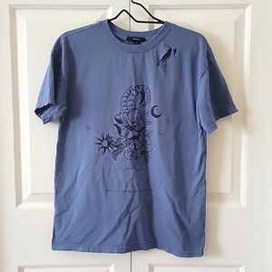 Distressed Oversized Capricon Tee